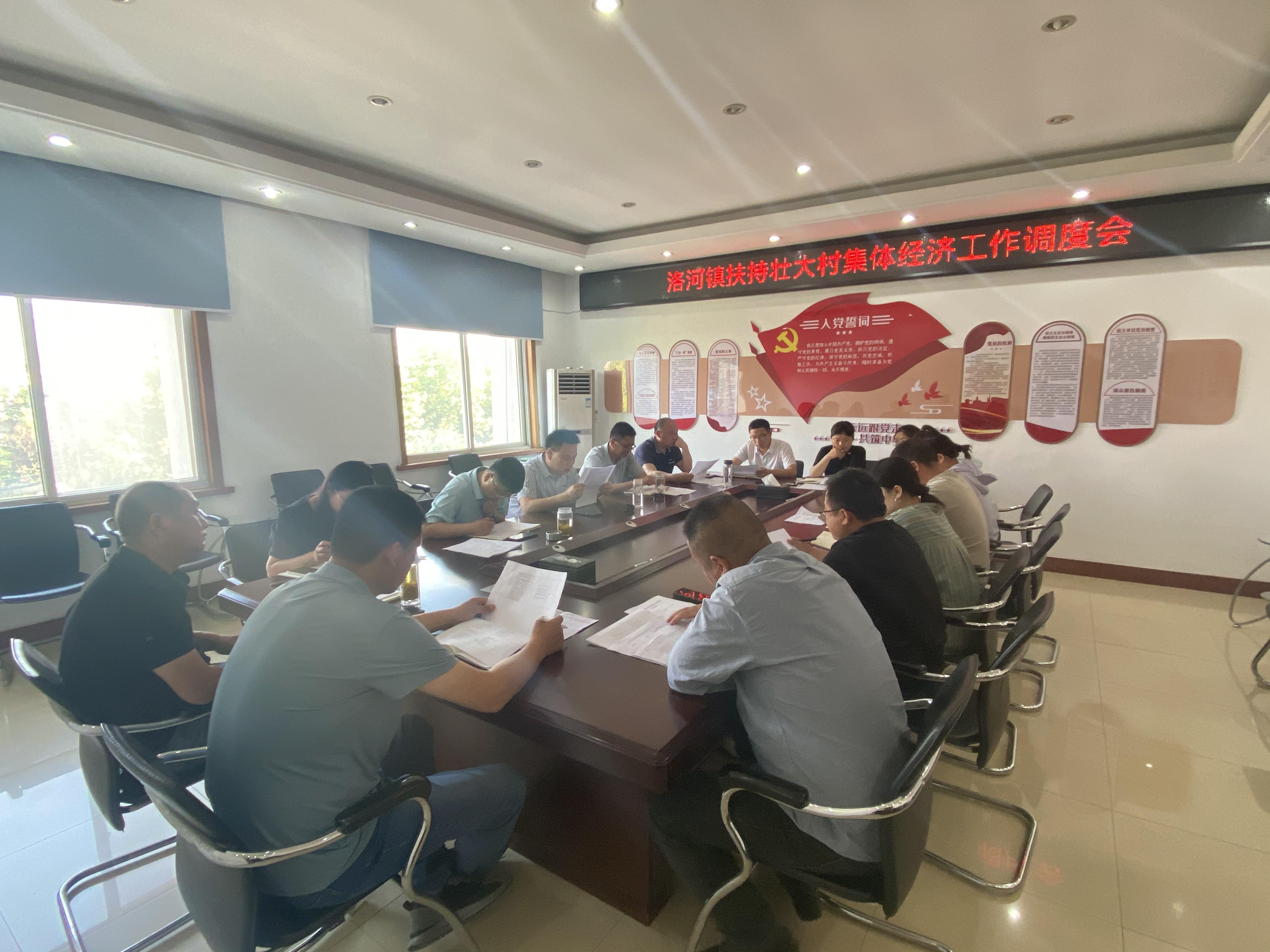2024.5.22洛河镇扶持壮大村集体经济工作调度会
